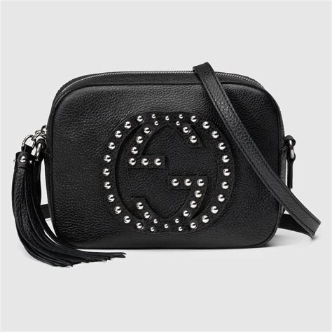 gucci soho disco black studded|authentic gucci soho disco bag.